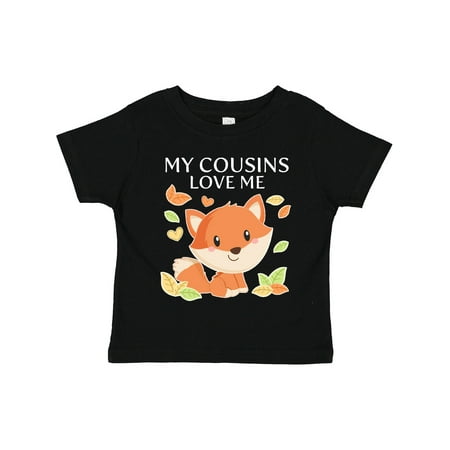 

Inktastic My Cousins Love Me- Little Fox Gift Toddler Boy or Toddler Girl T-Shirt