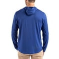thumbnail image 2 of Men's Cutter & Buck Blue Seattle Seahawks Coastline Epic Comfort Eco Recycled Long Sleeve Hoodie T-Shirt, 2 of 2