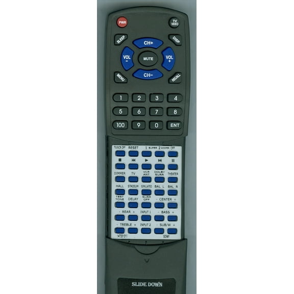 Replacement Remote for SONY 1-473-192-11, 147319211, RT147331311, RMJ15, SAVA15, SAVA55