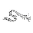 thumbnail image 4 of Abstract Musical Notes Piano Jazz Wall Artwork Art, 4 of 9