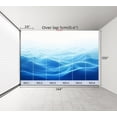 thumbnail image 3 of 100"x144" Wall Mural Peel and Stick Wallpaper Abstract Blue Ocean Waves Flowing Lines Gradient Shades Wall Decor Self Adhesive Removable Wall Stickers for Bedroom Living Room, 3 of 7