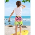 thumbnail image 4 of Usaibhir Boys Swim Trunk with Compression Boxer Brief Double Layer Beach Surf Board Shorts Kids Quick Dry Anti Chafe Swimwear 5-16T, 4 of 7