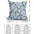 thumbnail image 4 of Light Blue Green White Hydrangea Pillow Covers 18x18 Set of 2 Floral Leaves Print Decorative Throw Pillowcases Outdoor Rustic Flower Farmhouse Spring Cushion Cases Decor for Home Couch Sofa Bed, 4 of 7