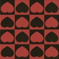 thumbnail image 1 of Ahgly Company Machine Washable Indoor Square Transitional Red Brown Area Rugs, 5' Square, 1 of 7