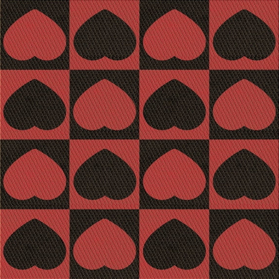 Ahgly Company Machine Washable Indoor Square Transitional Red Brown Area Rugs, 5' Square