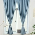 thumbnail image 4 of dajkiuy No Drill Blackout Curtain, Window Curtain Panels, No Rod Needed Easy to Hang Curtains for Bedroom, Living Room, Dining Room, Kitchen, Home Office, 47x78.7 Inch, 4 of 6