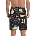 thumbnail image 3 of Bixox Men's Vegetable Quiche printed lightweight casual shorts, soft sleep shorts with pockets., 3 of 7
