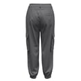 thumbnail image 4 of RUTAYY Women's Pants High Waist Wide Leg Solid Color Cargo Bottoms Loose Fit Casual with Pockets Comfortable Everyday Wear Elegant Travel Trousers, 4 of 6