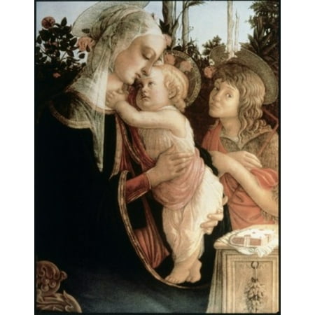 Madonna of the Rosegarden #2 (with St John Baptist) 1468-9 Sandro Botticelli...
