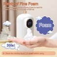 thumbnail image 4 of 300ml Wall Mounted Auto Soap Dispenser, 1800mAh Refillable Touchless Foaming Soap Dispenser with Temperature Sensing, 4 of 5
