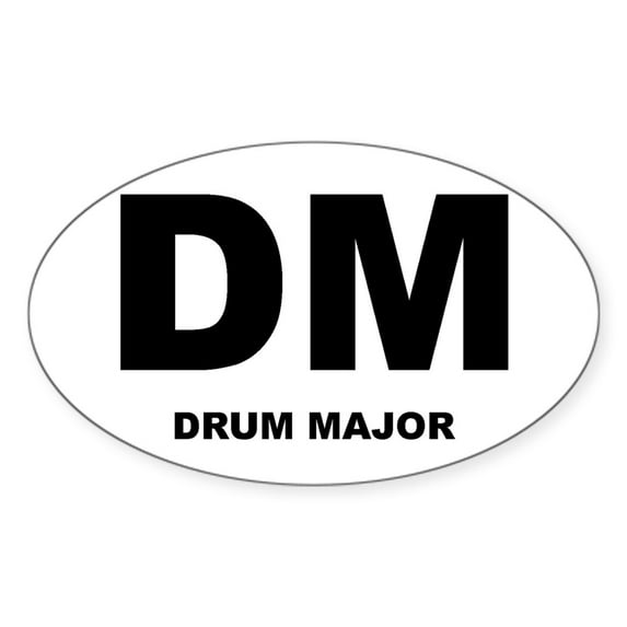 CafePress - Drum Major Oval Sticker - Sticker (Oval)