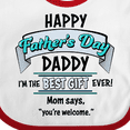 thumbnail image 4 of Inktastic Happy Father's Day Best Ever Boys or Girls Baby Bib, 4 of 4