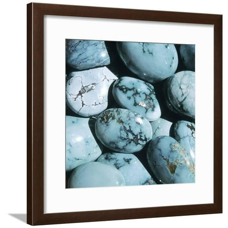 - Blue Gemstones Found near Jodhpur Framed Print Wall Art By Floris Leeuwenberg