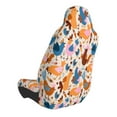 thumbnail image 2 of Disketp Cute Chickens Car Seat Covers Universal Front Seat Coves for Car Accessories ,Padded Car Covers for Automotive, SUV, Truck, and Van, 2 of 5