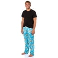 thumbnail image 2 of Pokemon Men's Squirtle #007 Water All Over Print Adult Pajama Pants Sleep Lounge Bottoms, 2 of 6