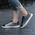 thumbnail image 6 of Cyiecw Women's Glitter Shoes Fashion Shiny Sequin Tennis Sneakers Lightweight Lace up Casual Shoes, 6 of 8