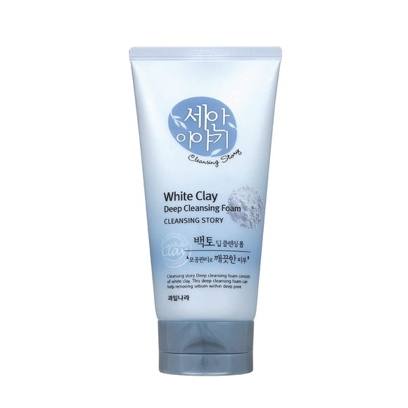 Kwailnara Cleansing Story Limpieza facial profunda en espuma natural - Arcilla blanca