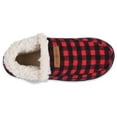 thumbnail image 2 of Gaahuu womens buffalo check memory foam ankle slipper boot, 2 of 5