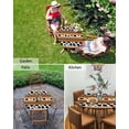 thumbnail image 6 of Mexico Animals Black White Cow Skin Stripes Fitted Round Tablecloths Elastic Edged Table Covers 36"-44",Brown Texture Waterproof Dining Room Table Cloth for Kitchen Holiday Party Tables Decor, 6 of 6