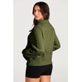 thumbnail image 3 of Redhotype Eco-Friendly Moss Green Quarter Zip Hoodie - Essential Stand Neck & Kangaroo Pocket!, 3 of 8