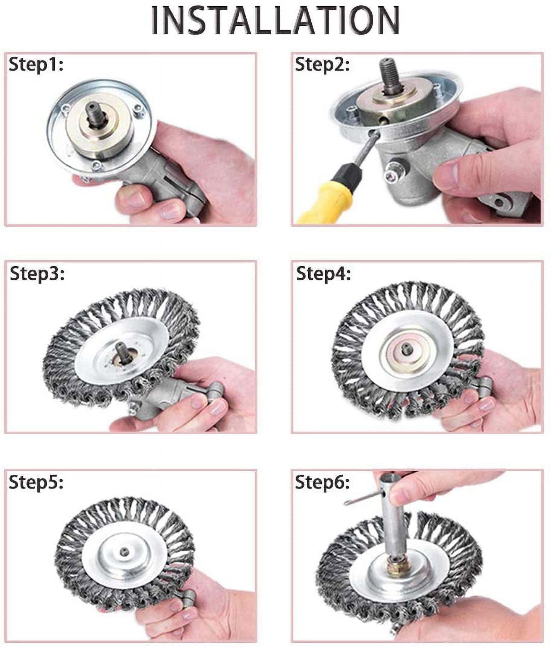 Lotus Ultra Edge Cutting Highly Efficient Grass Weed Cutter Twisted 6” Disc Wheel for Garden, Park, Sidewalk