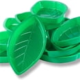 thumbnail image 2 of Toystoory 12 bandejas de aperitivos de hoja de palma verde ampliamente utilizadas para varias ocasiones bandeja de comida reutilizable estilo Type3 NO3, 2 of 6