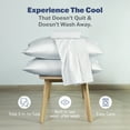 thumbnail image 3 of Martex brrr° Standard Cooling Pillowcase Pair | 300TC Cotton Blend | White, 3 of 5