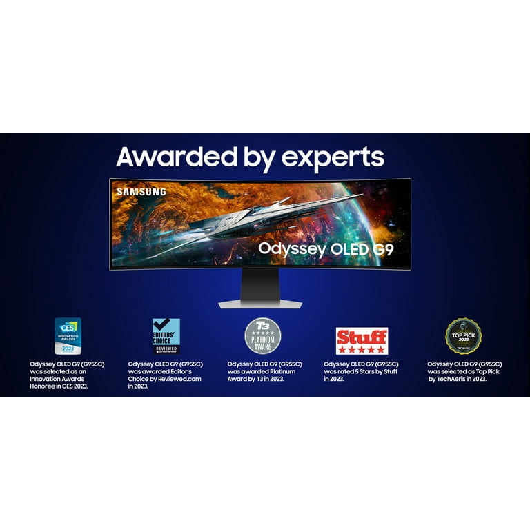 Ecran PC Gaming Samsung Odyssey G9 LS49CG950SUXEN 49 Incurvé OLED QHD  Argent et noir - Ecrans PC - Achat & prix