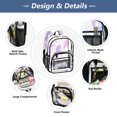 thumbnail image 5 of PVC Transparent Backpacks Clear Backpack for Travel and Outings Unicorn Silhouette Pattern, 5 of 7