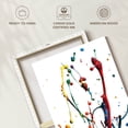 thumbnail image 6 of Elephant Stock Rainbow Water Splash Wall Art - Abstract Canvas Canvas - 12" x 24", 6 of 8