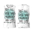 thumbnail image 2 of Easygdp Not All Who Wander Are Lost1 Men's Mesh Basketball Jersey Quick Drying Sleeveless Shirts Fitted Muscle Tank Tops Sport Round Neck T-Shirt - XX-Large, 2 of 9