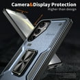 thumbnail image 6 of for Samsung Galaxy A16 5G Case with Finger Ring Holder Kickstand Military Grade Shockproof Magnetic with Car Mount Holder Heavy Duty Dual Layer Protective Armor Phone Cover, Navyblue, 6 of 6
