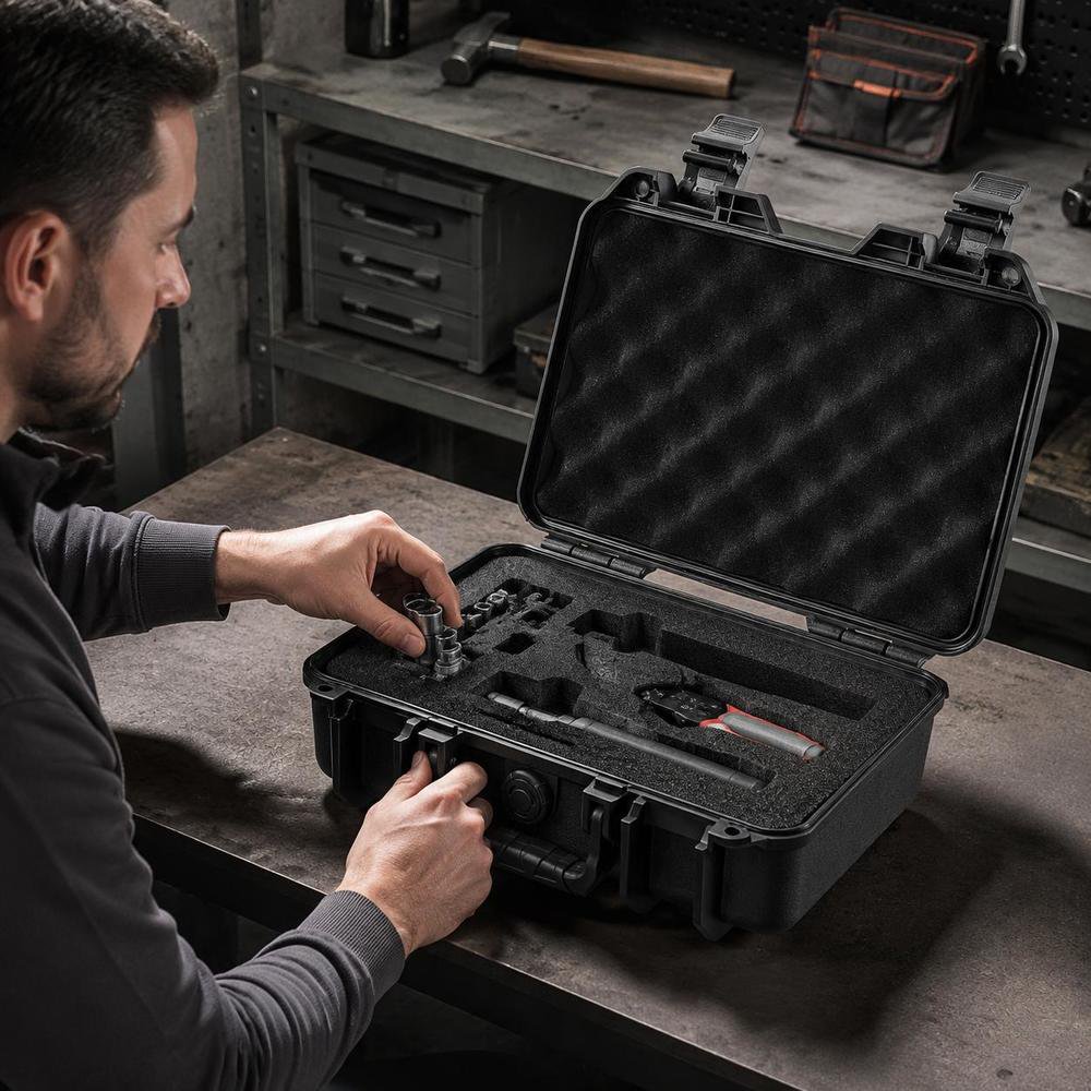 Hard Pistol Case Lockable Pistol Case Ip67 Waterproof and Dustproof Pu Foam Pp Shell