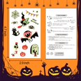 thumbnail image 2 of 250 estilos de suministros para fiestas de Halloween que brillan, tatuajes temporales luminosos para Halloween, 2 of 7