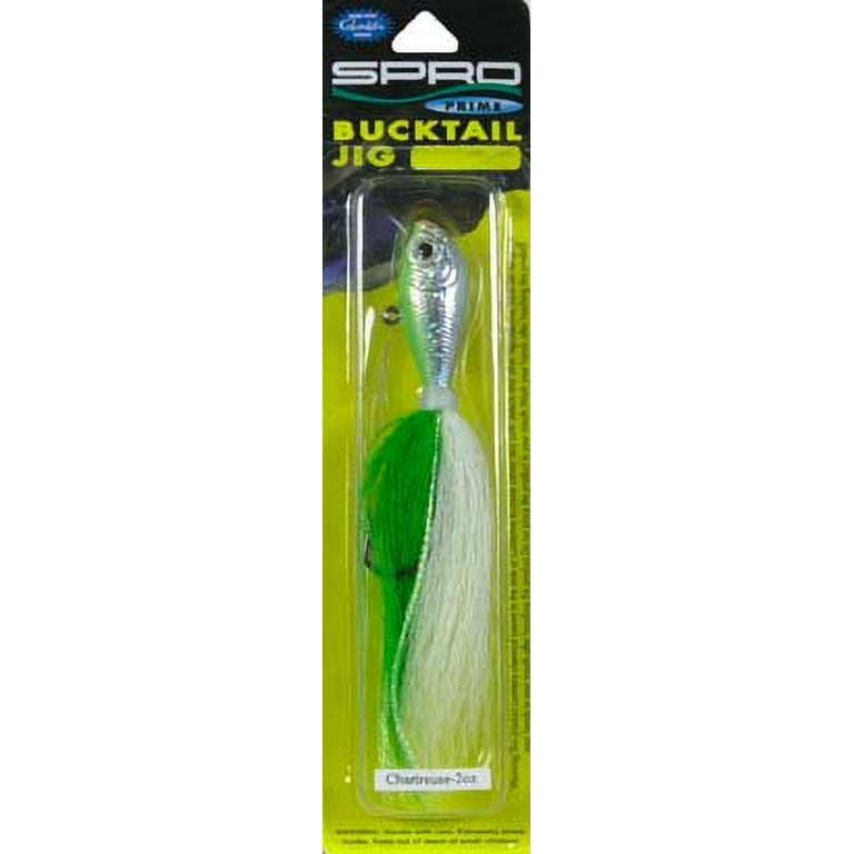 Spro Prime Bucktail Jig - Chartreuse - 2 oz