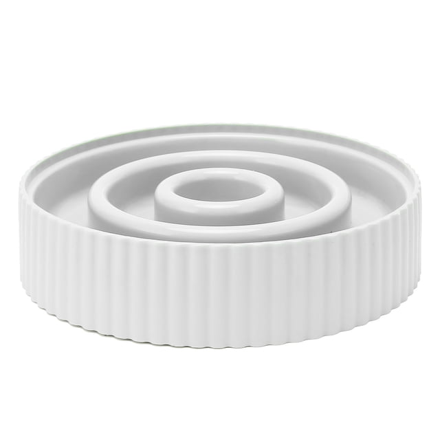 Slow Feeder Pet Bowl, Prevent Choking Interesting Dog Puzzle Bowl For Small Medium Dogs White