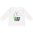 thumbnail image 3 of Inktastic 3rd Birthday Cupcake Boys or Girls Long Sleeve Toddler T-Shirt, 3 of 5