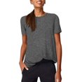 thumbnail image 1 of Womens Open Back Yoga Tops Short Sleeve Loose Fit Activewear Muscle Tops Workout, 1 of 3