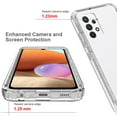 thumbnail image 6 of Feishell Gradient Clear Case for Samsung Galaxy A32 5G,Dual Layer Hybrid 2-In-1 PC + TPU Transparent Anti-Scratch Shockproof Lightweight Slim Phone Case for Samsung Galaxy A32 5G,Clear, 6 of 6