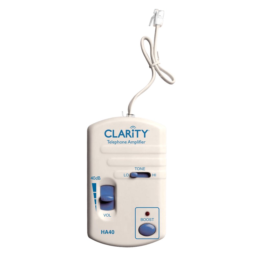 clarity ha 40 telephone amplifier for mild to severe hearing loss