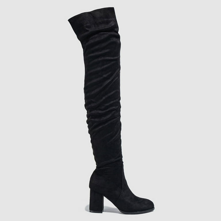 Low block heel over the knee boots hot sale