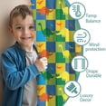 thumbnail image 3 of Blackout Kids Curtains,Colorful Cartoon Dinosaurs FlyingReptiles Pattern Childrens Insulated Curtains Set Of 2,Bedroom Essentials,Toddler Room Decor 42"x54", 3 of 5