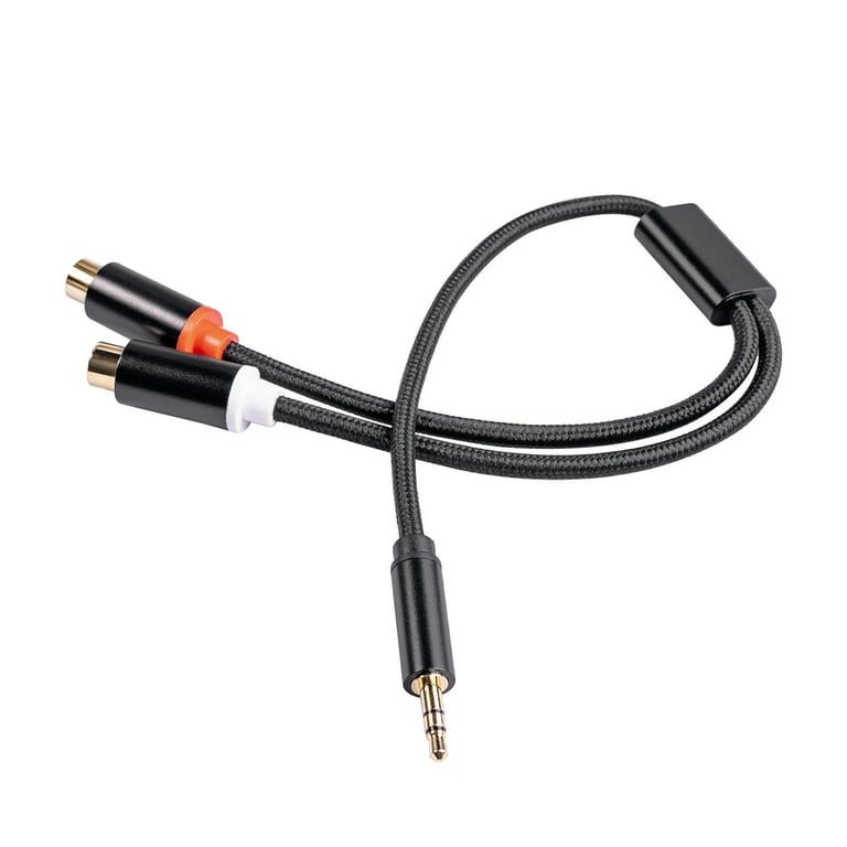 3.5mm to RCA Stereo Audio Cable Adapter - 3.5mm Female to Stereo