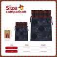 thumbnail image 2 of Color Matching Linen Bundle Mouth Gift Bag Can Be Used For Daily Small Items Argyle Plaid Darkslateblue_4 Small, 2 of 8