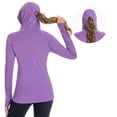 thumbnail image 4 of BASSDASH Women’s UPF 50+ Sun Protection Hoodie with Face Mask Neck Gaiter Breathable Long Sleeve Shirt for Hiking Fishing, 4 of 10