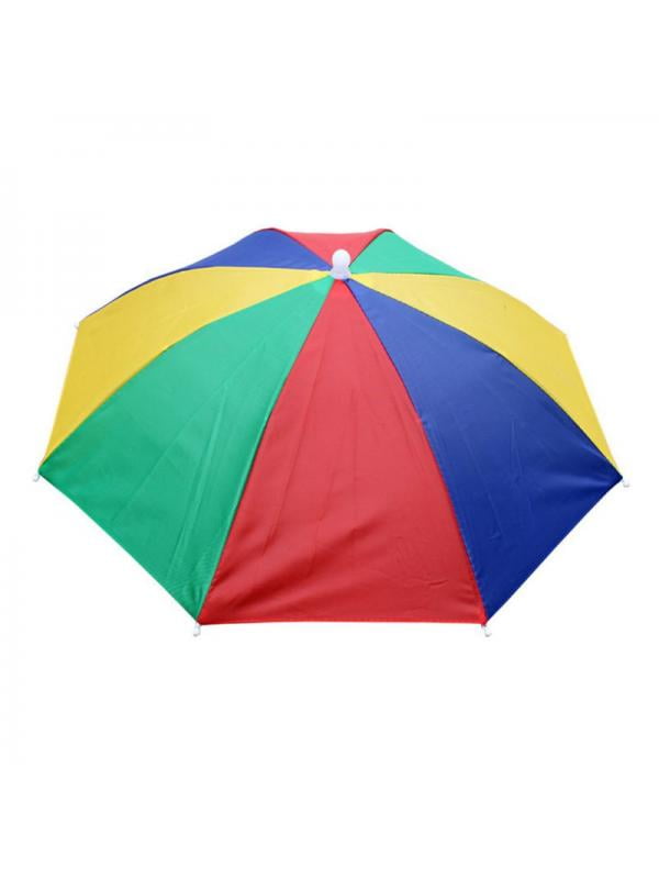 Luxsea Foldable Elastic Headband Wearing Hat Umbrella Sunny Rain