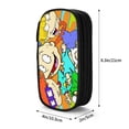 thumbnail image 3 of Rugrats Pencil Case Durable Pen Carrying Case Lightweight Pencil Bag Pouch Box Organizer Pencase Black, 3 of 8