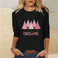 thumbnail image 1 of Qertyioot Chandail en Molleton Décontracté de Noël pour Femmes, Manches Longues Col Rond Imprimé Ample, 1 of 5