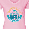 thumbnail image 4 of Inktastic Sarasota Florida Vacation Travel Women's V-Neck T-Shirt, 4 of 5