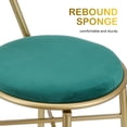 thumbnail image 4 of Silla de maquillaje, taburete de tocador con respaldo, silla pequeña, taburete de tocador con respaldo con respaldo de lazo para sala de estar y dormitorio, 4 of 7